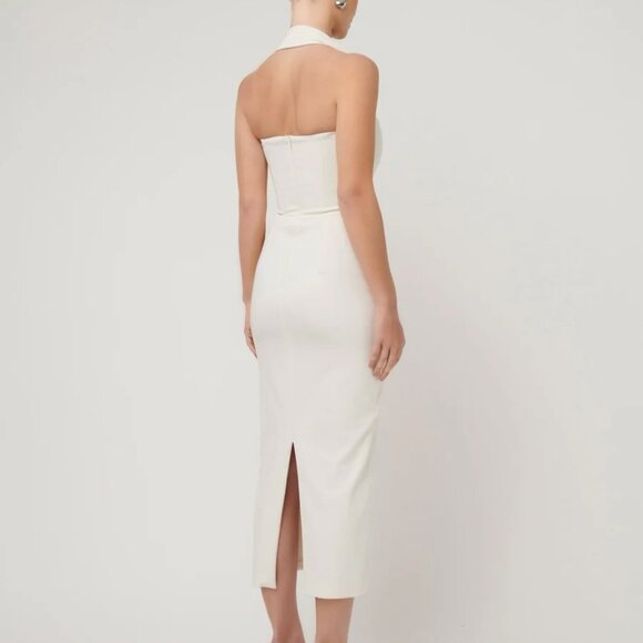 Effie Kats Meline Midi Dress - Ivory - Picture 2 of 7